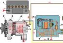 Схема подключения генератора в автомобилях ваз Диодный мост генератора ваз 2101 схема